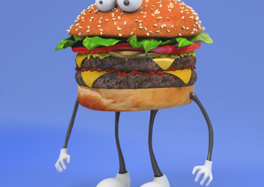 burger on blue_2k