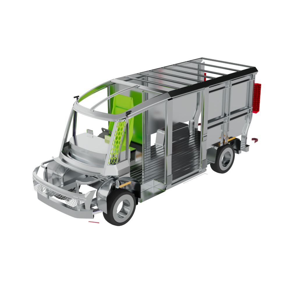 3D van model for product visualization