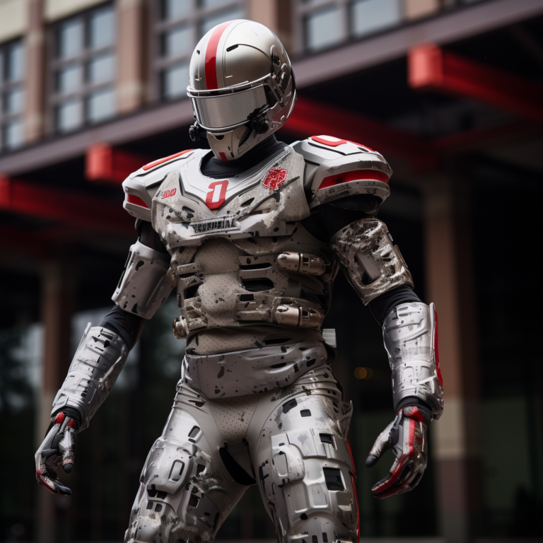 Detailed 3D armored character model